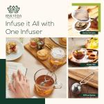 BNK VEDA Kashmiri Kahwa Green Tea (100g) With Free Infuser | Detox & Organic Green Tea Leaves | Loose Leaf & Tea Bags | Ayurvedic Kahwa Blend