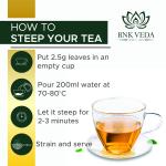 BNK VEDA Kashmiri Kahwa Green Tea (100g) With Free Infuser | Detox & Organic Green Tea Leaves | Loose Leaf & Tea Bags | Ayurvedic Kahwa Blend
